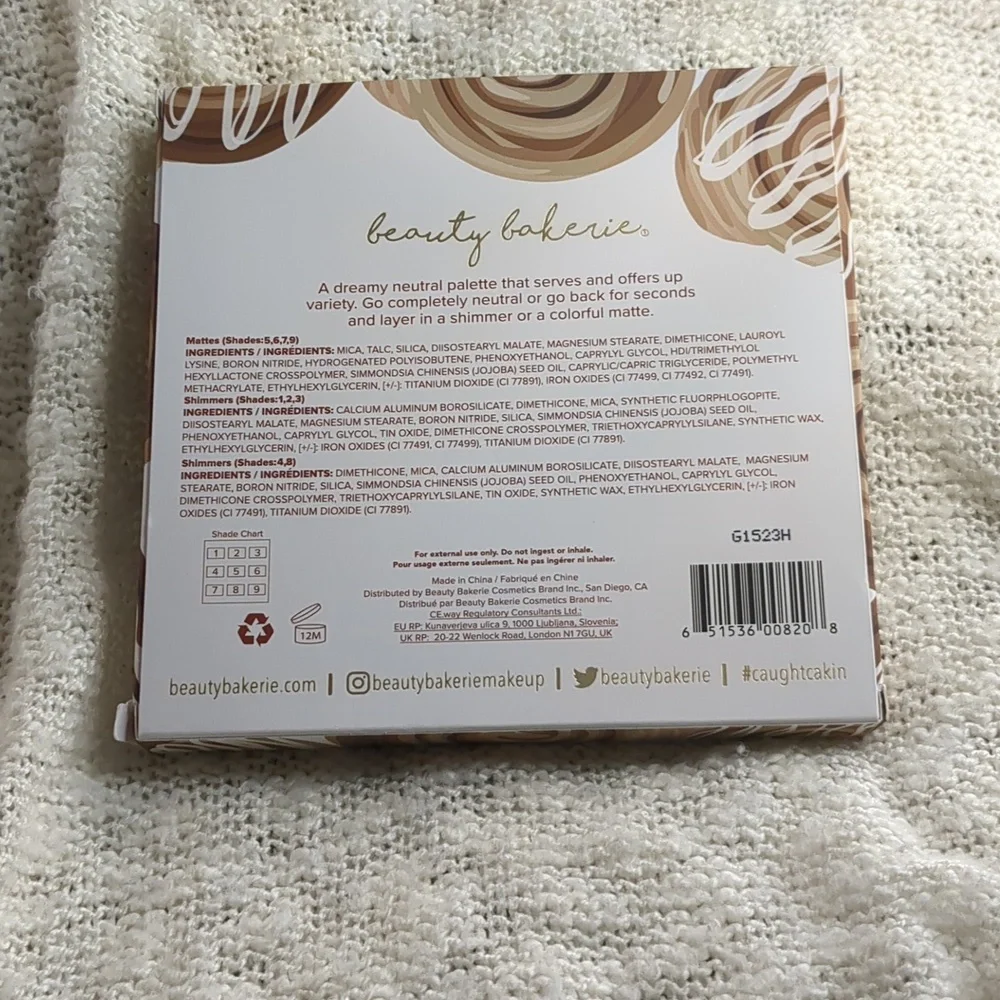 Beauty Bakerie The Chosen Bun Eyeshadow Pallate, 9x 1.5g/0.05oz